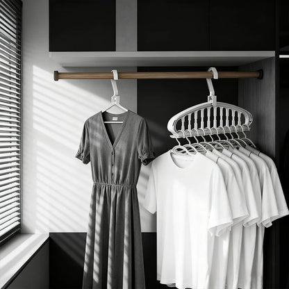 5Pcs 9-hole Wardrobe Storage Rack