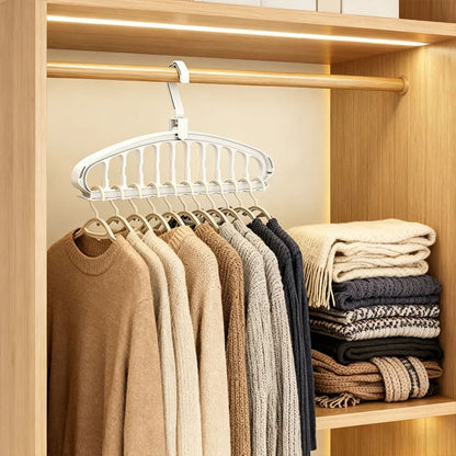 5Pcs 9-hole Wardrobe Storage Rack