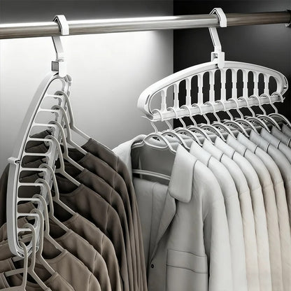 5Pcs 9-hole Wardrobe Storage Rack